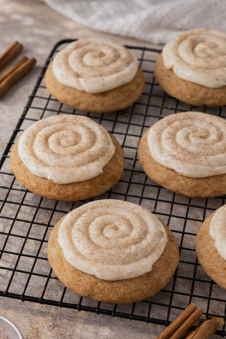 The Coziest Brown Butter Snickerdoodle Cupcake Cookies brown butter snickerdoodle cupcake cookies