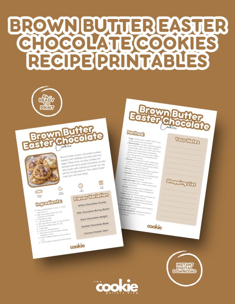 ad brown butter easter chocolate cookies