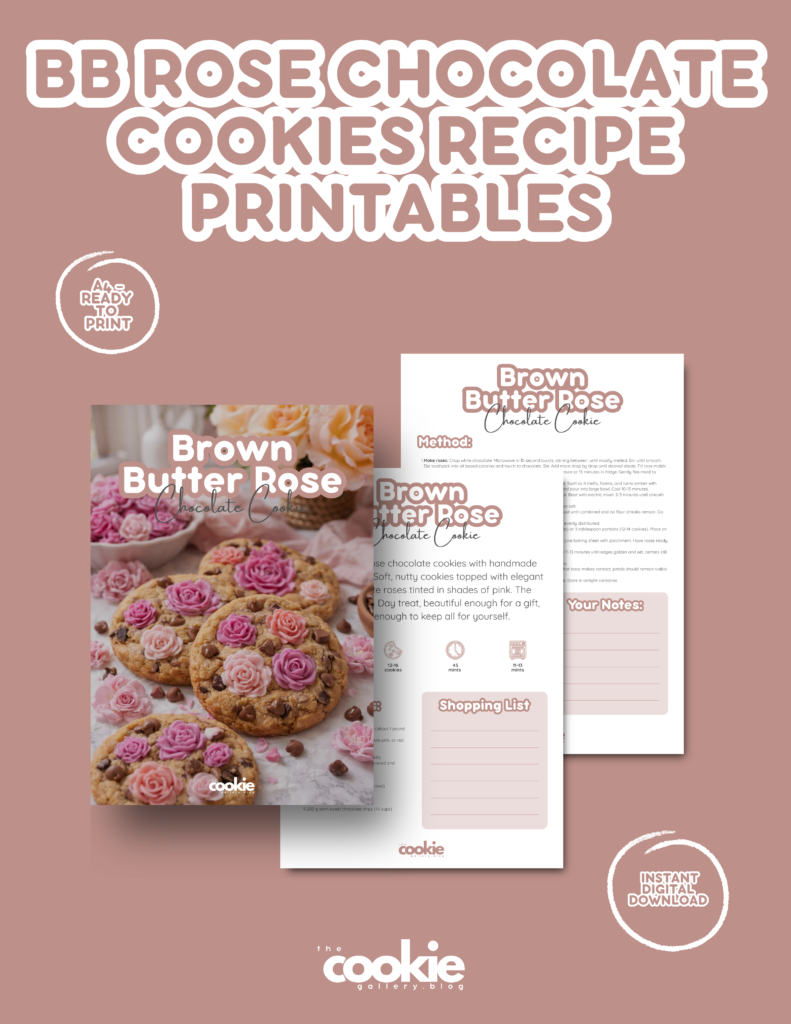 Brown Butter Rose Chocolate Cookies ad brown butter rose chocolate cookies