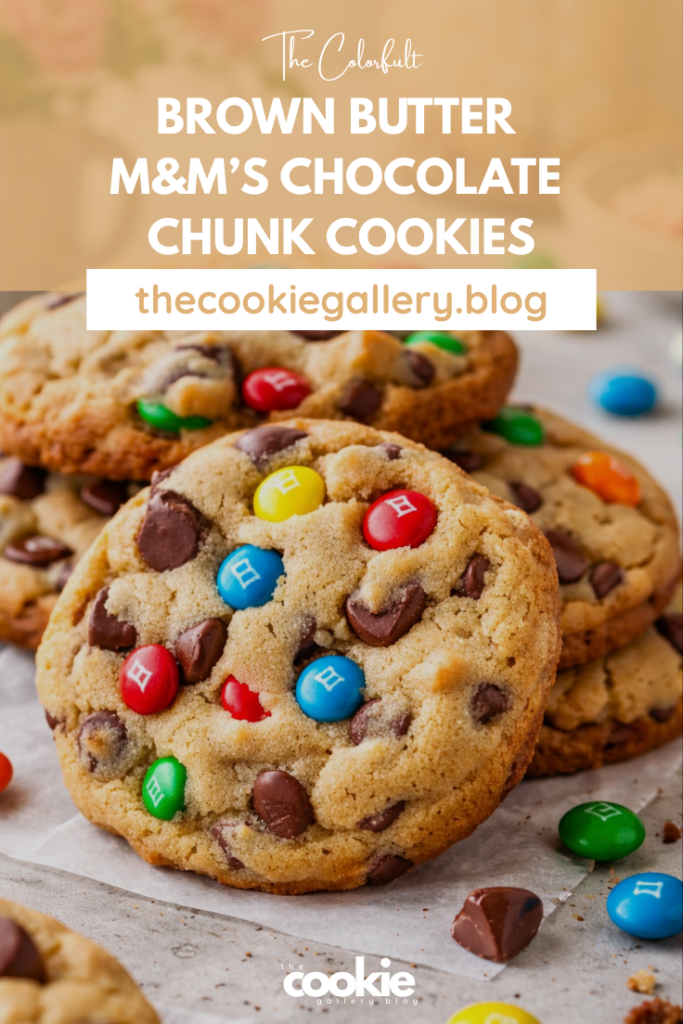 Brown Butter M&M Chocolate Chunk Cookies brown butter m&m