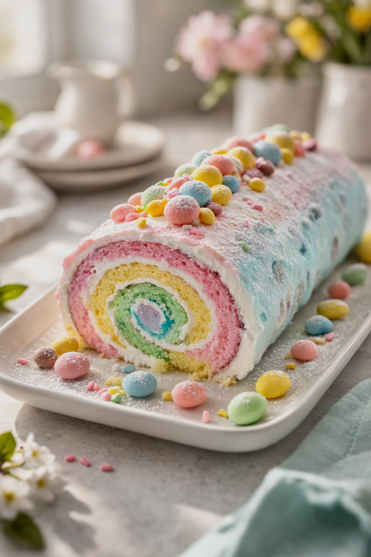 easter swiss roll