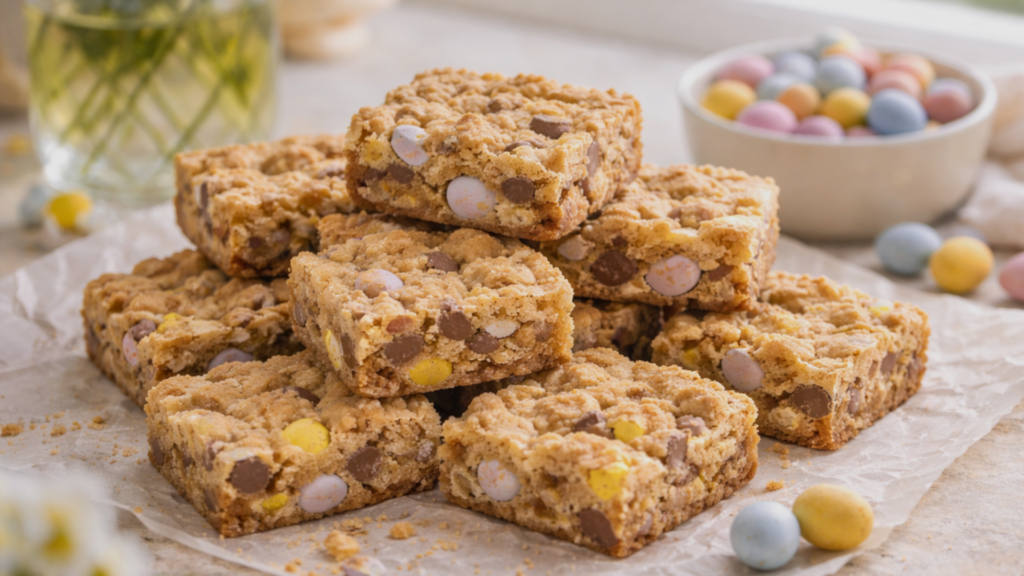 mini egg cookie bars 1