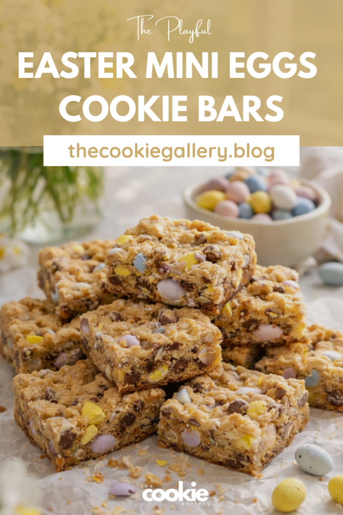 mini egg cookie bars pin