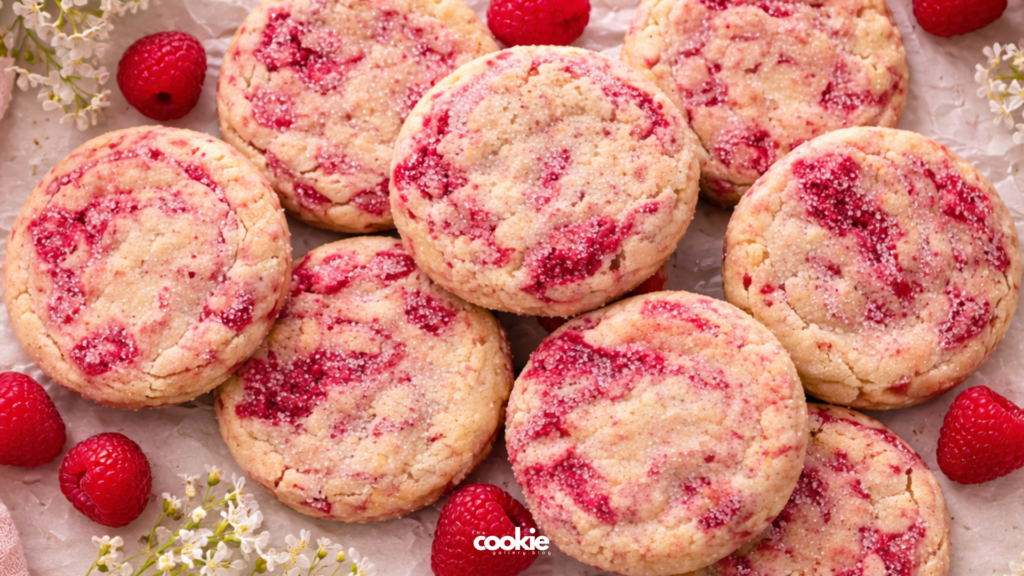 vanilla raspberry cookies 1