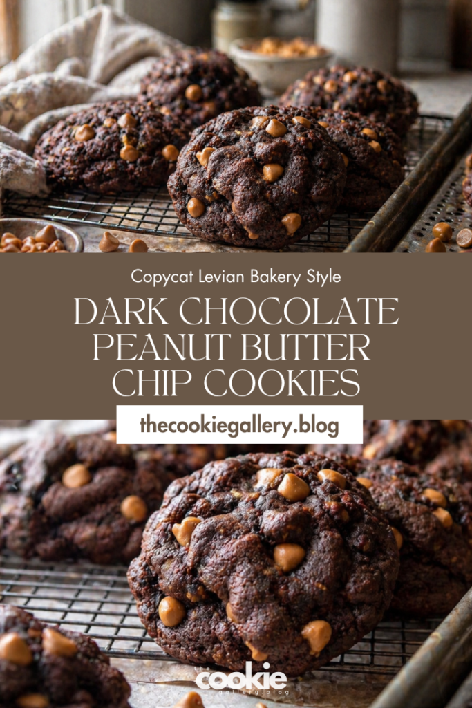 dark chocolate peanut butter chip cookies 3 thecookiegallery.blog