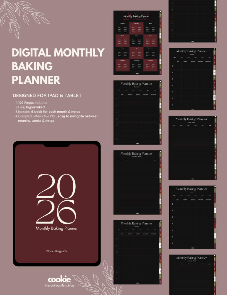 ad digital baking planner burgundy